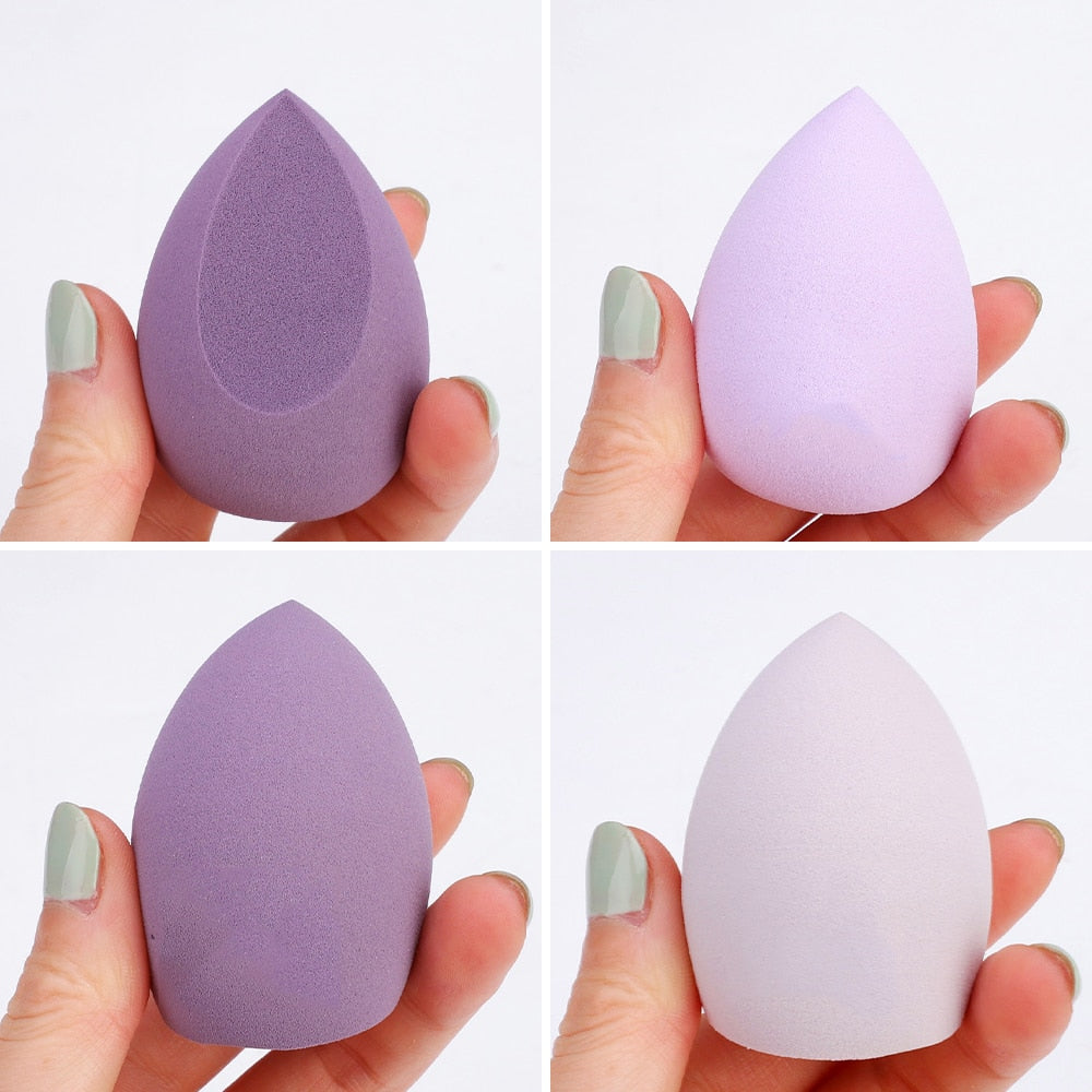 4pcs Makeup Blender Sponge with Storage Box