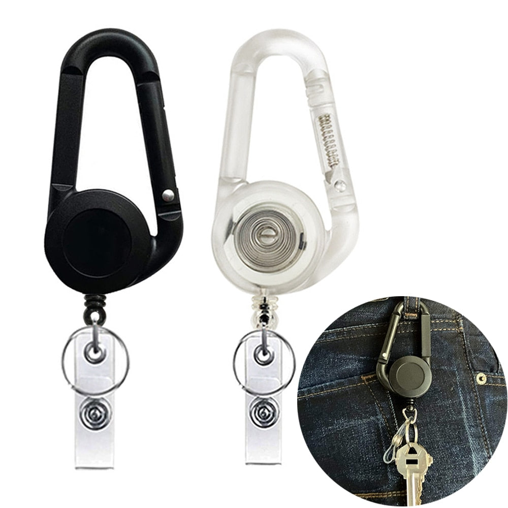 Retractable ID Card/ Key Clip