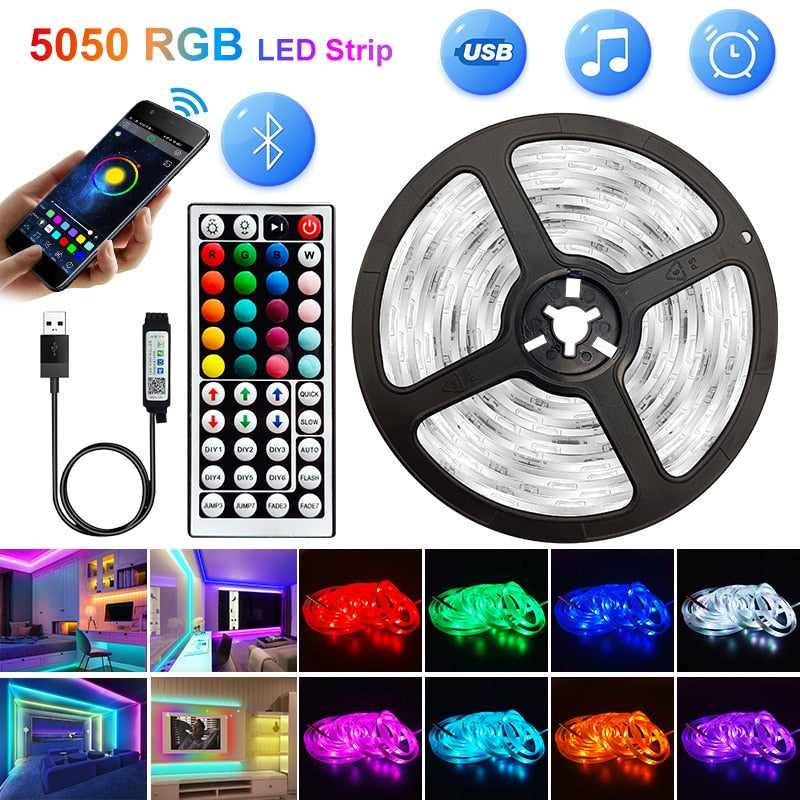 LED  Waterproof Light Strips 5V USB WIFI Bluetooth 1M-30M 5050