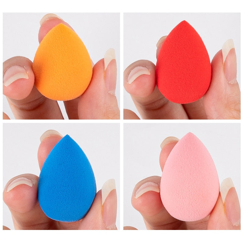 4pcs Makeup Blender Sponge with Storage Box