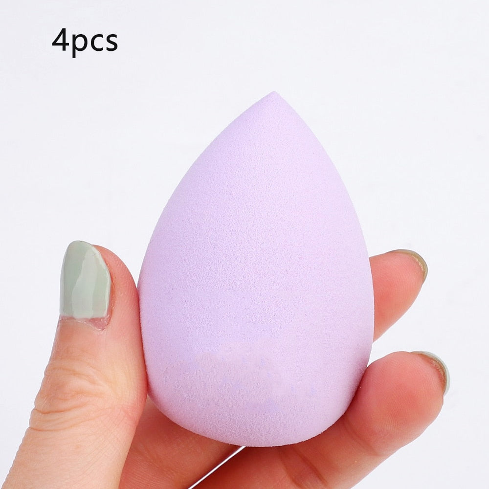 4pcs Makeup Blender Sponge with Storage Box