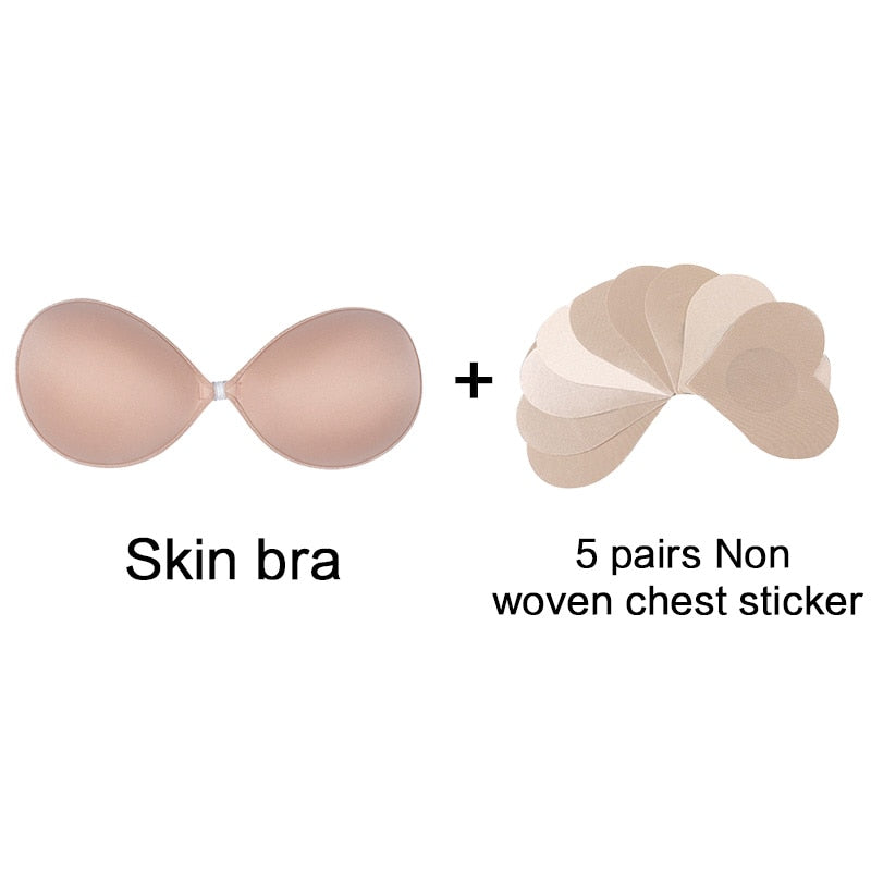 Women's Invisible Self-Adhesive Silicone Push Up Bra