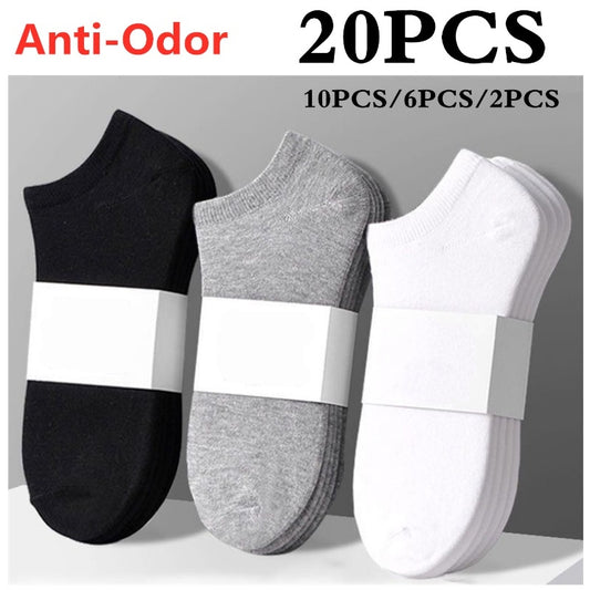 10 pairs of cotton slim breathable low-cut socks