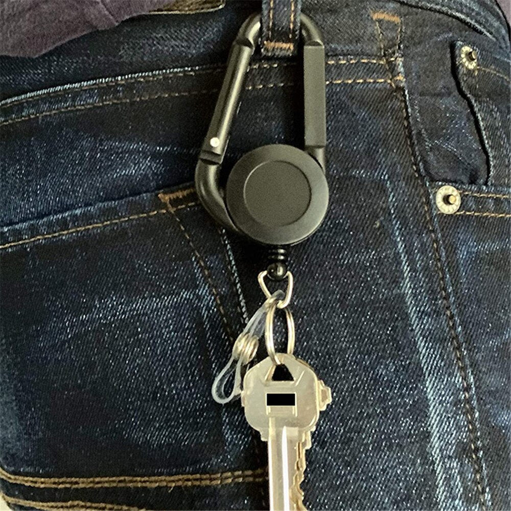 Retractable ID Card/ Key Clip