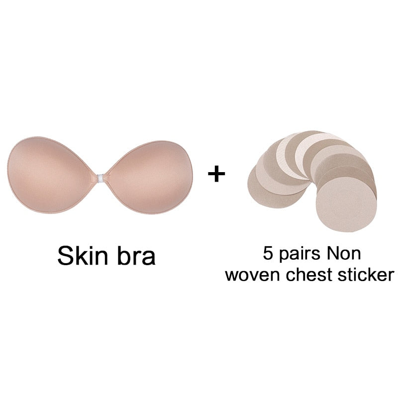 Women's Invisible Self-Adhesive Silicone Push Up Bra