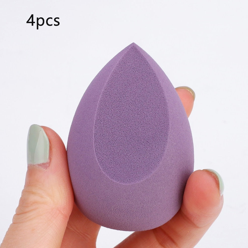 4pcs Makeup Blender Sponge with Storage Box