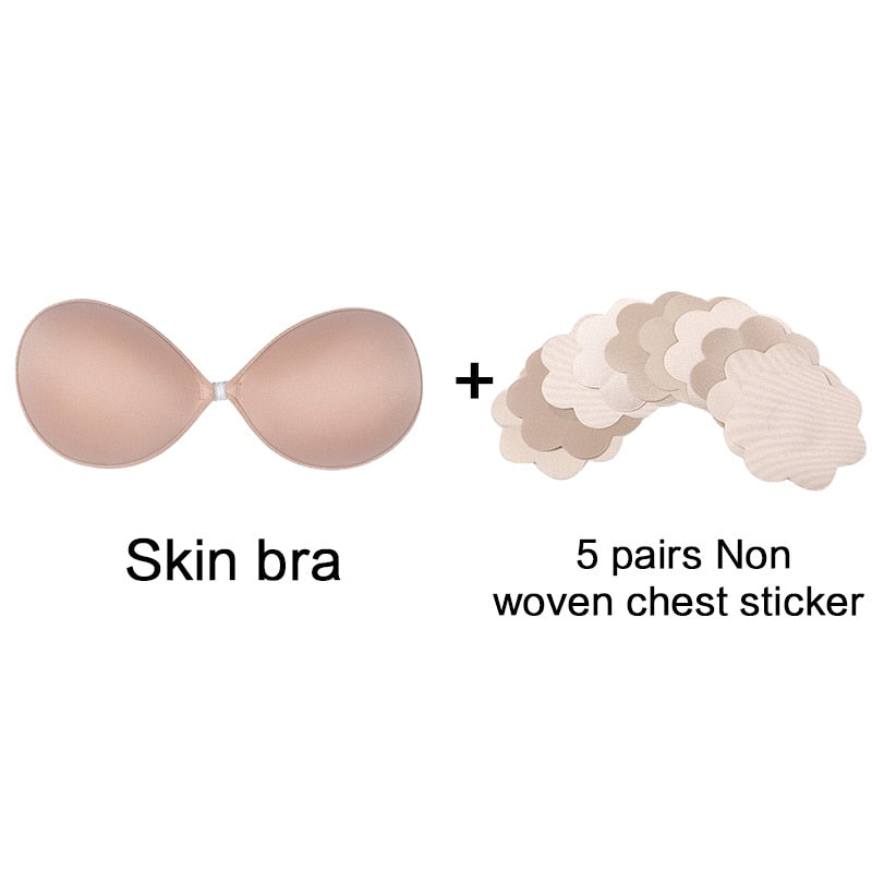 Women's Invisible Self-Adhesive Silicone Push Up Bra