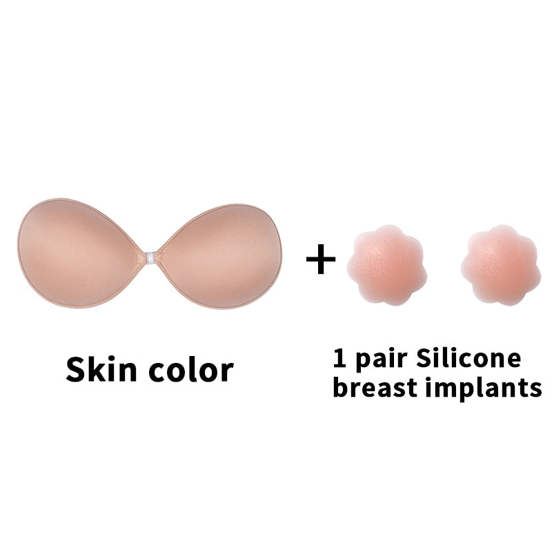 Women's Invisible Self-Adhesive Silicone Push Up Bra