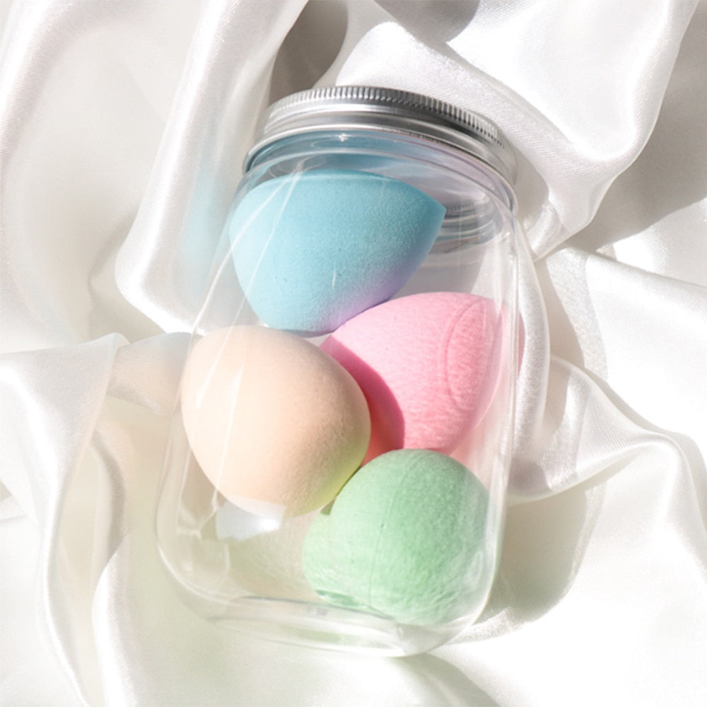 4pcs Makeup Blender Sponge with Storage Box