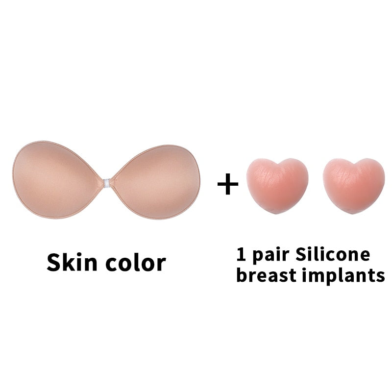 Women's Invisible Self-Adhesive Silicone Push Up Bra