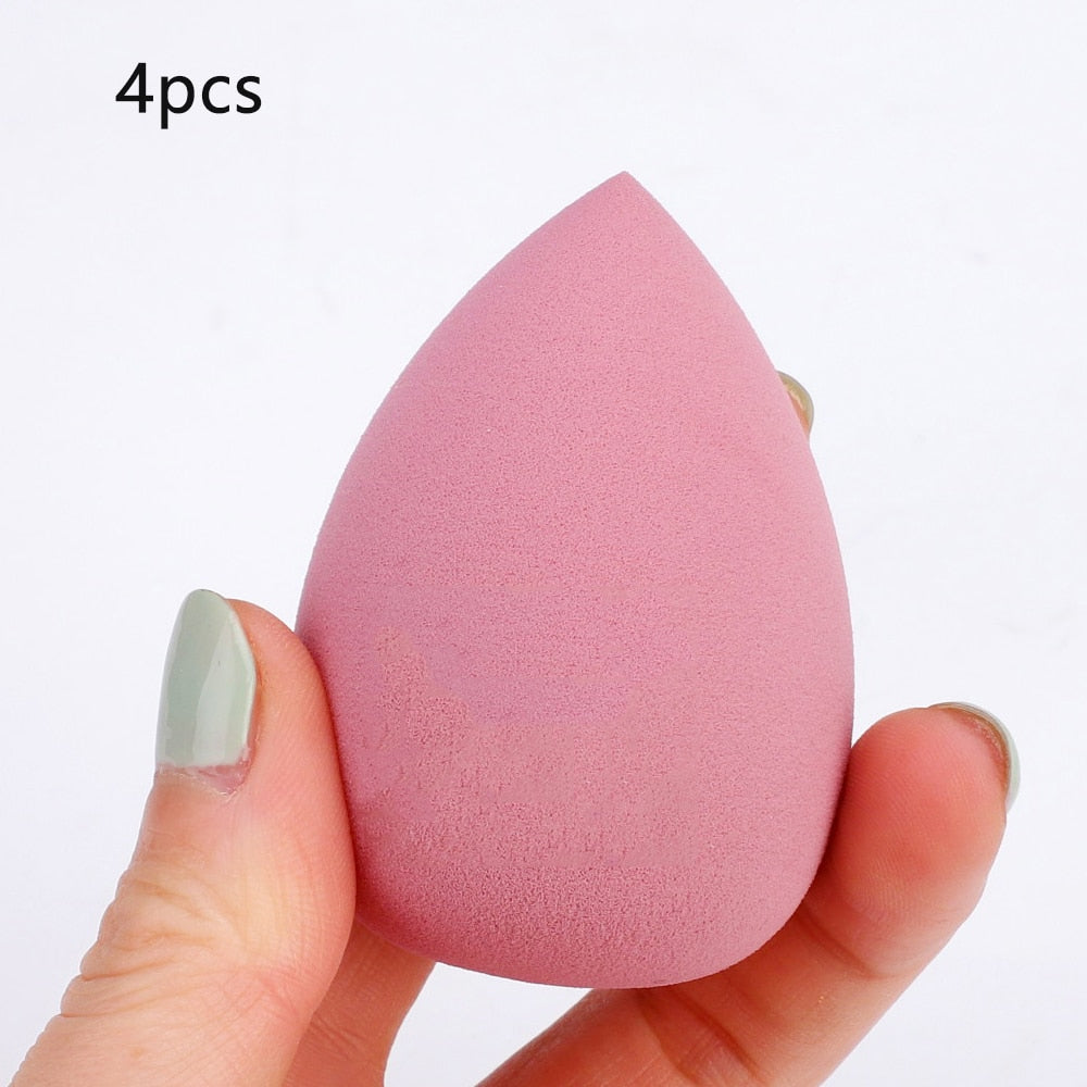 4pcs Makeup Blender Sponge with Storage Box