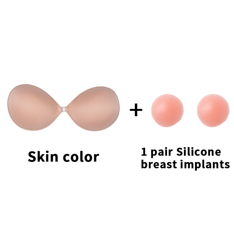 Women's Invisible Self-Adhesive Silicone Push Up Bra